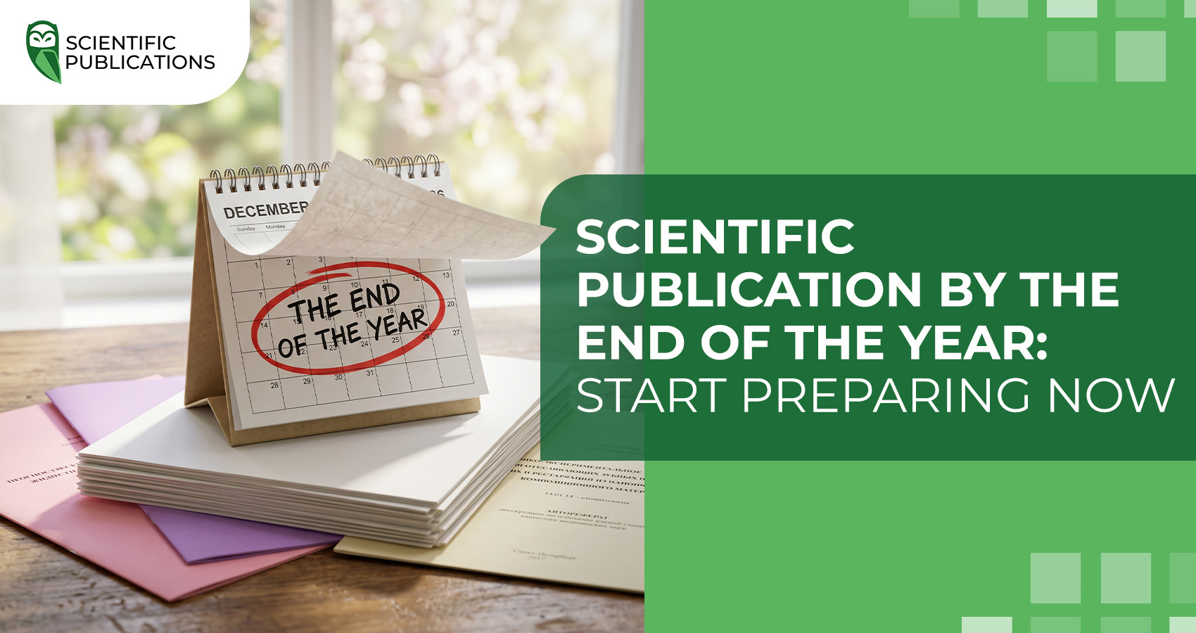 Scientific publication by the end of the year: start preparing now