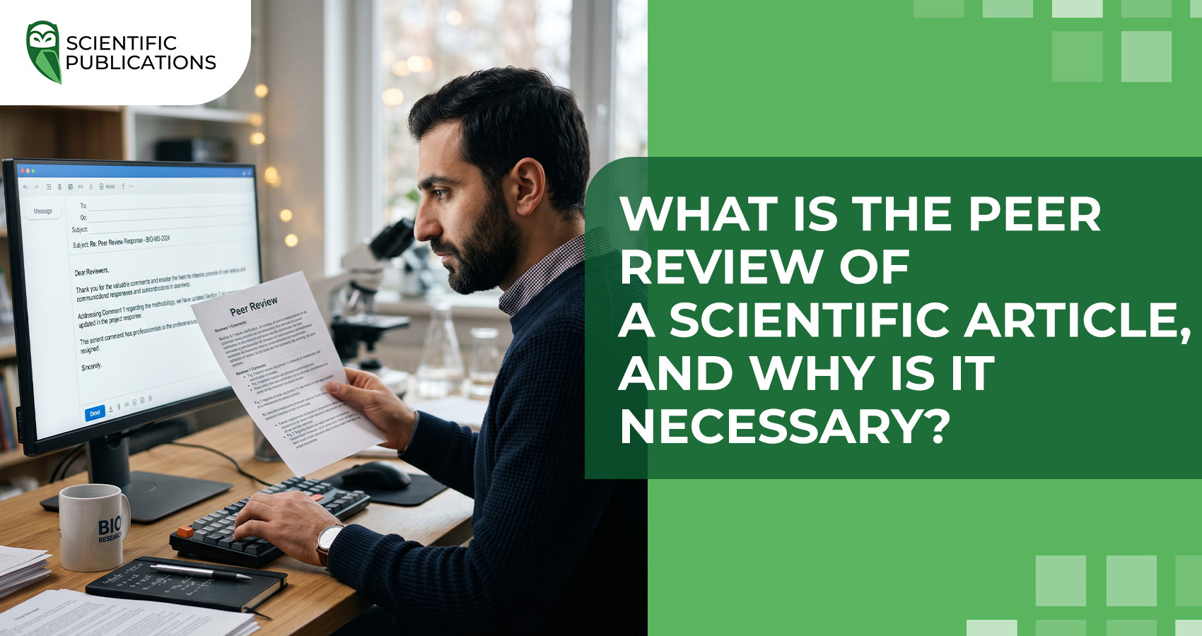 What is the peer review of a scientific article, and why is it necessary?
